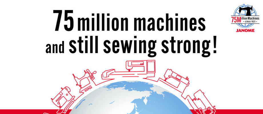 JANOME : 1er fabricant mondial de machines à coudre avec 75 millions de machines