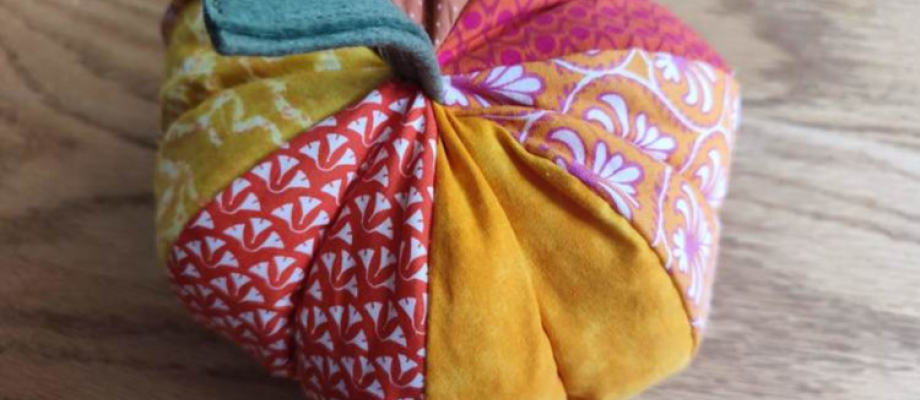 Une citrouille en patchwork pour Halloween